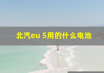 北汽eu 5用的什么电池